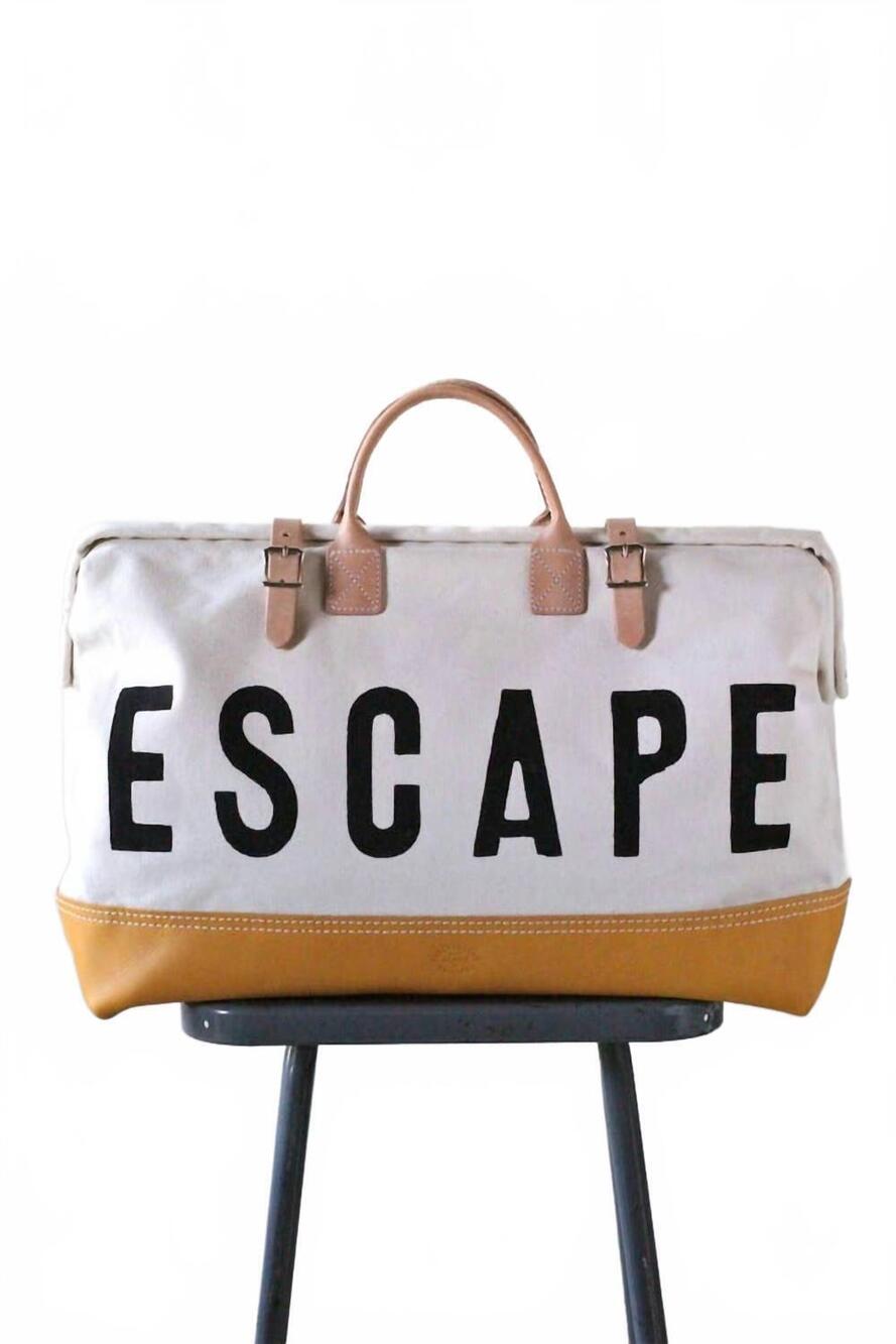 NEW FORESTBOUND women's escape weekender bag in natural